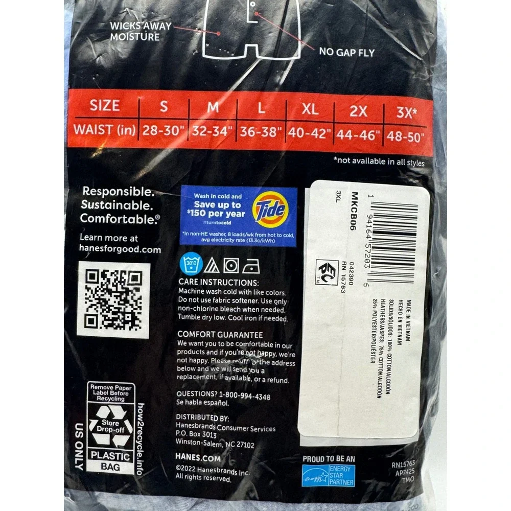 Hanes tagless boxers